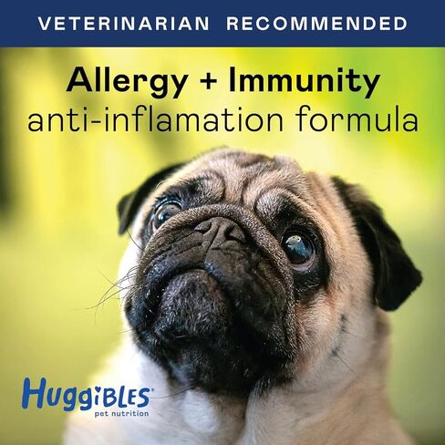 Allergy & Immunity Booster Liquid Concentrate for Dogs & Cats – with Echinacea, Elderberry, Turmeric – Daily Vitamins for Healthy Immune System, Allergy Relief & Antioxidants for Longevity in Kuwait