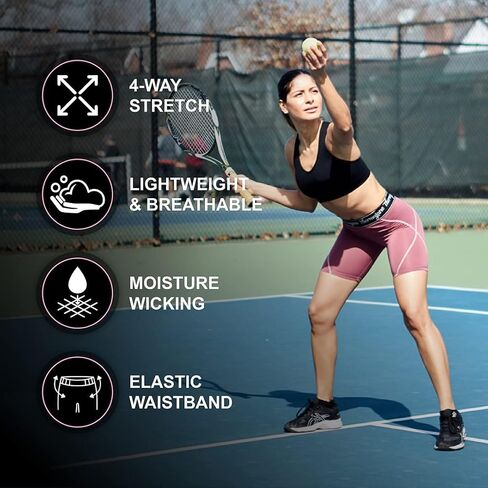 Thermajane Compression Shorts for Women Athletic Spandex Volleyball Shorts Women in Saudi Arabia
