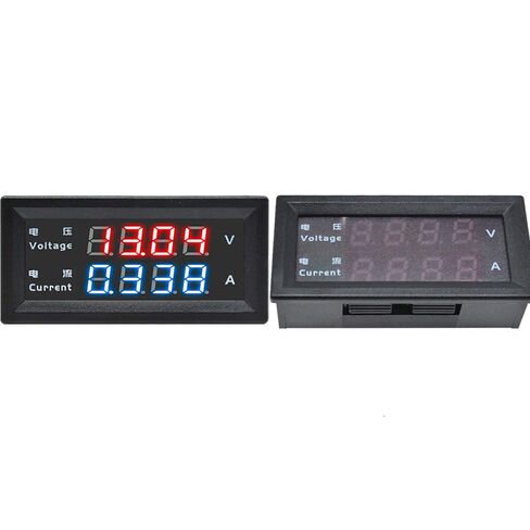 1 Pcs 0.28" Digital Voltmeter Ammeter DC 0-100V 10A Voltage Current Meter Gauge 4-Digit LED Display in Kuwait