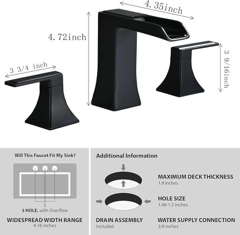 Waterfall Roman tub Faucet with Valve, 2-Handle Widespread Tub Filler,Waterfall Bathroom Faucets for Sink 3 Hole,2 Handles Brushed Nickel Bathroom Faucet,Modern Bathroom Faucets in Saudi Arabia