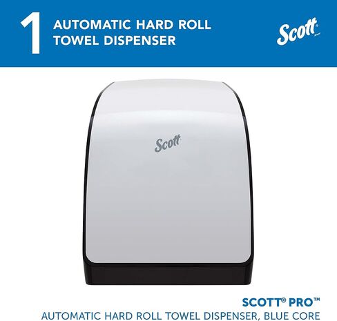 نظام توزيع المناشف الورقية الأوتوماتيكي من Scott Kimberly-Clark Pro (34349)، لمناشف Blue Core Scott® Pro Roll، أبيض، 1 / ​​علبة، 12.66 بوصة × 16.44 بوصة × 9.18 بوصة in Saudi Arabia