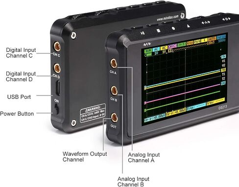 SainSmart Mini DS213 Handheld Pocket-Sized Digital Storage Oscilloscope 4 Channels in Saudi Arabia