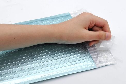 ProLine Matte Metallic Ice Blue Bubble Padded Mailers 8.5x12 Inch Self Seal Padded Envelopes (10) in Saudi Arabia