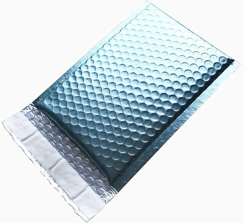 ProLine Matte Metallic Ice Blue Bubble Padded Mailers 8.5x12 Inch Self Seal Padded Envelopes (10) in Saudi Arabia