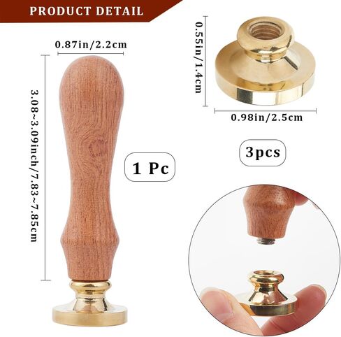 CRASPIRE Graduation Theme Wax Seal Stamp 25mm Bachelor Hat Rice Sealing Wax Stamps Retro Rosewood Handle Removable Brass Head for Wedding Invitations Envelopes Christmas Thanksgiving Gift Packing in Saudi Arabia
