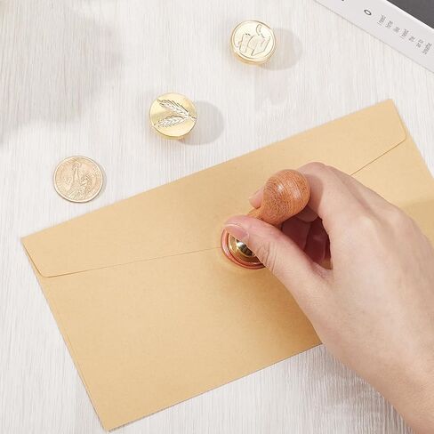 CRASPIRE Graduation Theme Wax Seal Stamp 25mm Bachelor Hat Rice Sealing Wax Stamps Retro Rosewood Handle Removable Brass Head for Wedding Invitations Envelopes Christmas Thanksgiving Gift Packing in Saudi Arabia