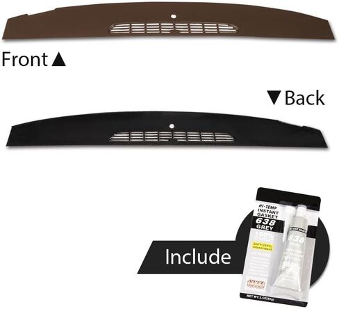 GRAND ORANGE Dash Panel Defrost Vent Grille Cap Upper Dashboard Fit Chevy Tahoe Avalanche Suburban & GMC Yukon/XL/Denal & Cadillac Escalade 2007-2014,Fit Silverado GMC Sierra 2007-2013 Brown in Saudi Arabia