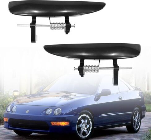YHB Black Exterior Outside Door Handles fit for 1994-2001 Acura Integra Model GS-R/GS/LS/Type R Repair Drivers & Passengers Side Door Levers Only in Kuwait