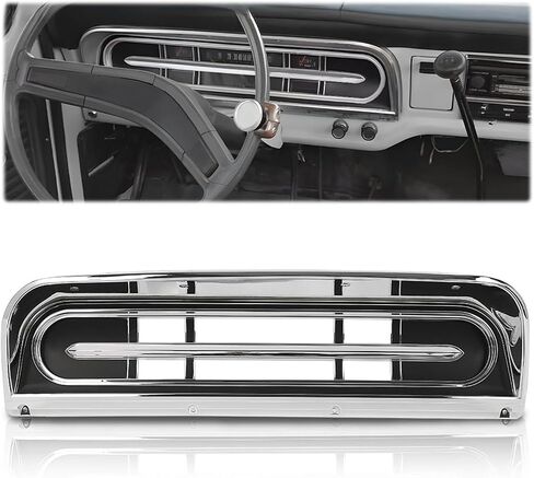 G-PLUS Dash Bezel Trim Compatible with Ford F100 F350 Truck 1967 1968 1969 1970 1971 1972 Chrome Dashboard Cover Panel in Saudi Arabia