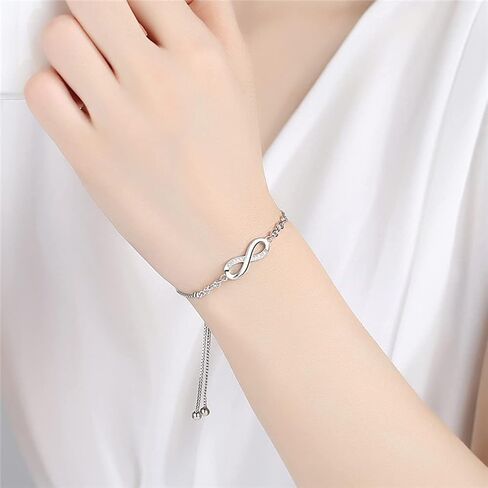 To My Daughter Bracelet From Dad And Mom With Heartfelt Message & Elegant Box, Valentines Day Gifts For Daughter, Bracelet Gift From Daddy Mommy On Birthday, Graduation, Wedding, Christmas in Saudi Arabia