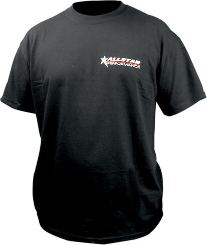 Allstar Performance ALL99902YL Black Large Youth T-Shirt with Logo Front and Back in Saudi Arabia