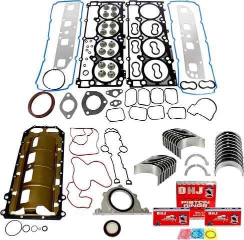 DNJ RRK1160A Engine Re-Ring Kit for 2005-2006 Chrysler, Dodge, Jeep 300, Charger, Commander 5.7L V8 16V OHV 345cid in Saudi Arabia