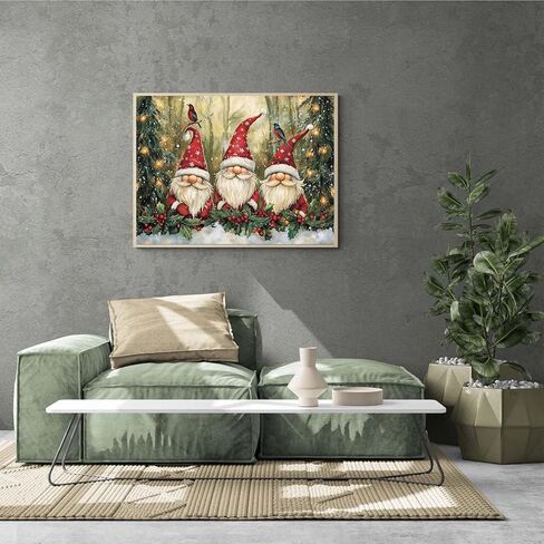 Ginfonr DIY 5D Diamond Art Kits for Adults, Gnome Diamond Painting for Adults, Diamond Art Flowers Full Drill, Diamond Art Kits Embroidery Rhinestone Craft for Home Wall Decor 12 * 16 Inch8179 in Saudi Arabia