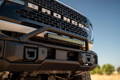 DV8 Offroad Capable Bull Bar for 2021-2025 Ford Bronco | Designed for The Capable Front Bumper | Compatible w/ (1) 13-20" Light Bar or 3" Pod Lights | Adjustable & Removable Light Tabs | Steel in Saudi Arabia