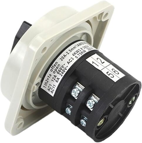 C180-2GS 0-1 2 Positions 2 Poles 500V 25A Rotary Cam Switch Changeover Control Switch Panel Mounted for Electrician Using in Saudi Arabia