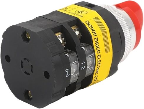 1PCS SZW25-30D/2 25A لوحة مقبض أسود أحمر ثلاثة موضع اثنين من مفتاح CAM ROTARY CATAIN in Saudi Arabia