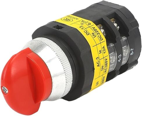 1PCS SZW25-30D/2 25A لوحة مقبض أسود أحمر ثلاثة موضع اثنين من مفتاح CAM ROTARY CATAIN in Saudi Arabia
