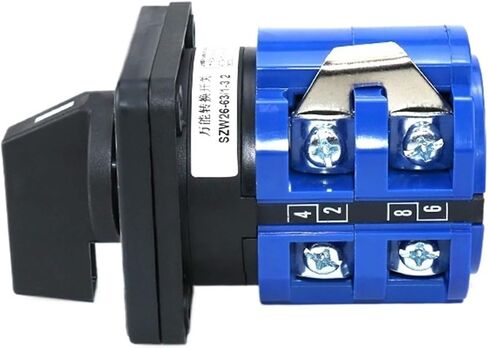 SZW26/LW26-63 63A 1-2-3 3 Position 2 Phase 8 Terminals Electrical Ganrator Universal Rotary Changeover Cam Switch in Saudi Arabia