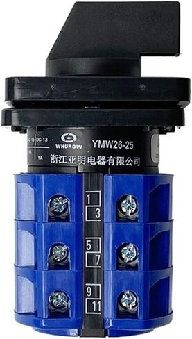 25A Changeover Rotary Cam Switch Three Postions 690V 3 Poles 12 Terminals Manual YMW26-25/3(01) in Saudi Arabia