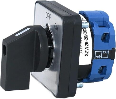 SZW26/LW26-20 20A 660V Off-ON One Pole Two Position 64X64 48X48 mm Panel Rotary Universal Changeover Cam Switch(C02.1 Off ON 64X64mm) in Saudi Arabia