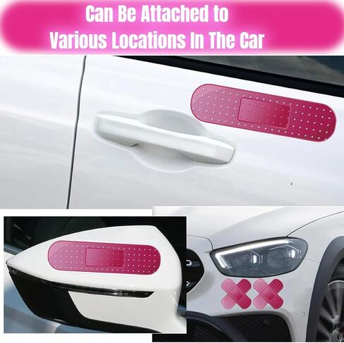 14 PCS Car Bandaid Sticker ، ملصقات مصد وردية للسيارات ، 8.7 بوصة ملصق مصد كبير مضحك ، شارات عملاقة للسيارات لغطاء Cover Dent Cratch ، 7 طراز وردي شارات كبير السيارة in Saudi Arabia