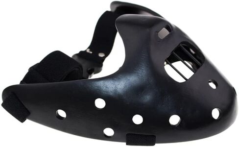 Hannibal Lecter Mask صمت فيلم The Lambs Horror Movie Demon Mask Killer Mostume Prop for Halloween in Kuwait