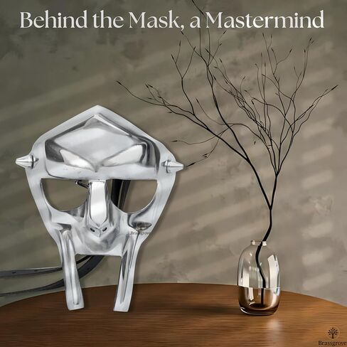 MF Doom Mask Silver Medieval Roman Gladiator Face Mask | 18 جرام قناع الفولا in Saudi Arabia