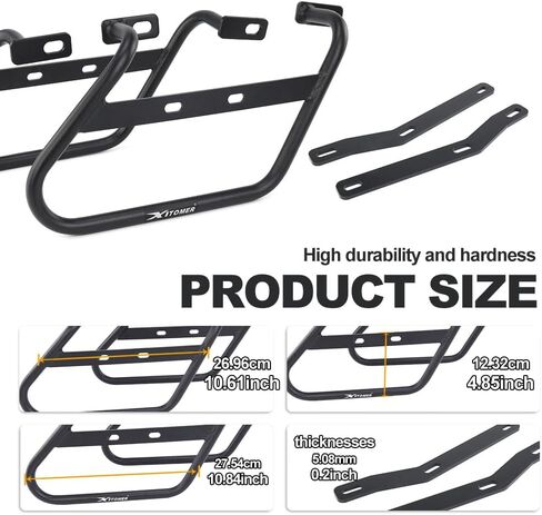 رف أمتعة Xitomer متوافق مع 2025 Eliminator 500 2024 Eliminator 450 Pannier Racks Motorcycle Saddlebag Support Carrier in Saudi Arabia