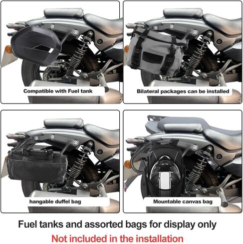 رف أمتعة Xitomer متوافق مع 2025 Eliminator 500 2024 Eliminator 450 Pannier Racks Motorcycle Saddlebag Support Carrier in Saudi Arabia