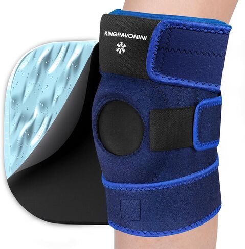 غلاف حزمة الجليد Kingpavonini 3-in-1 بعد الجراحة البديلة ، وحزم ثلج هلام قابلة لإعادة الاستخدام للإصابات ، والعلاج البارد/الساخن ، ولفائف الجليد لتخفيف آلام الركبة ، والتورم ، والتهاب المفاصل ، ودموع الغضروف المفصلي ، و ACL in Kuwait