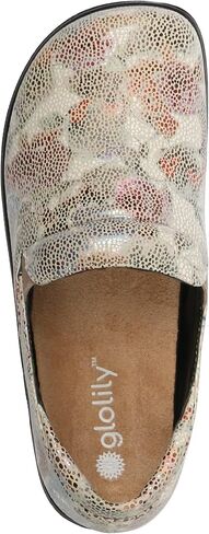Glolily Kate Women's Slip-On Shoe - Professional Lightweight Extra Cushion, Slip-Resistant Work Shoe with Removeable Supportive Orthotic Arch Support Footbed in Saudi Arabia
