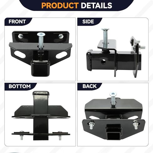 Kuafu Class 3 Trowing Trailer Hitch متوافق مع 2003-2023 Dodge RAM 1500 2500 3500 Classic الخلفي المتلقي القطر السحب كومبو مع مجموعة الغلاف - 2 بوصة in Saudi Arabia