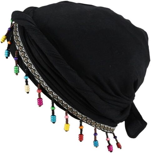 DouuYuhet Cotton Chemo Turban Headwear Soft Cancer Headwear Elastic Chemo Hats for Women with Hair Loss in Kuwait