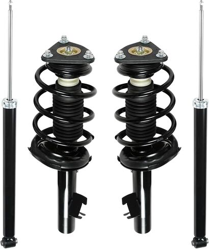 4pcs الأمامية والخلفية الدعامات الينباعية الكاملة تجميعات صدمة الامتصاصات تناسب 2004-2009 ل Mazda 3/2006-2010 ل Mazda 5#172263 172264 343412 in Saudi Arabia