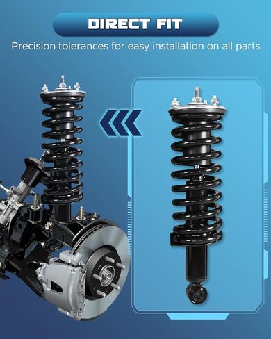 4pcs الأمامية والخلفية الدعامات الينباعية الكاملة تجميعات صدمة الامتصاصات تناسب 2004-2009 ل Mazda 3/2006-2010 ل Mazda 5#172263 172264 343412 in Saudi Arabia