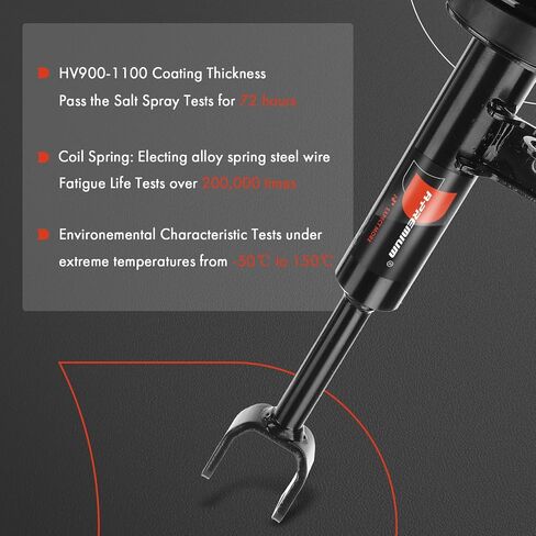 A-Premium Front Complete Strut & Coil Spring Assembly متوافق مع BMW 528i ، 535i ، 2011-2016 ، مجموعة 2-PC in Saudi Arabia