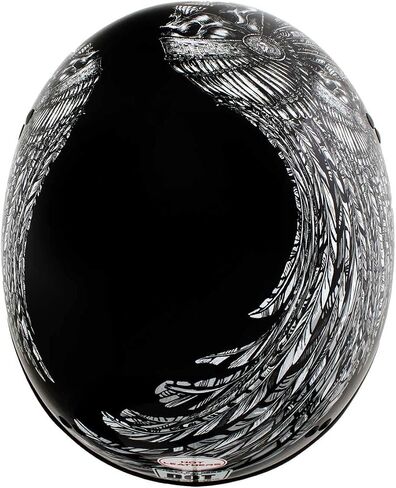 Hot Leathers Advanced Motorcycle DOT Skull Cap Classic Half Helmets Biker HLD HLT in Saudi Arabia