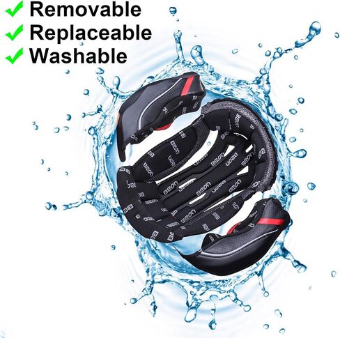 Beon Full Face Potorcycle Helmet ، خوذة دراجة في الشوارع مع أقنعة واضحة وملونة وفتحات متعددة ، معتمدة Motocross Casco Dot للرجال البالغين نساء in Kuwait