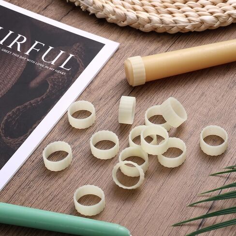 16pcs Rubber Candle Holder Rings, 7/8" OD 3/4" ID 3/8" H Taper Candle Sticks Grippers Washers for Fixing Upright Cone-Shaped Wax Halloween Wedding Communion in Saudi Arabia