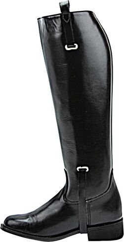 Mens Man Dignity Dress Dressage Horse Riding Boots Stylish Fashion Equestrian Pull On Black in Saudi Arabia