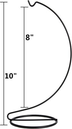 Creative Hobbies® 10 Inch Tall Gold Wire Ornament Display Hanger Stands for Displaying Ball Ornaments, Awards, Eggs Etc.- Pack of 3 Stands in Kuwait