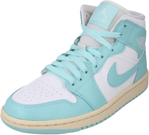 Jordan Women's 1 Mid Sail/Diffused Blue-Blue Grey (BQ6472 140) - 8 in Saudi Arabia