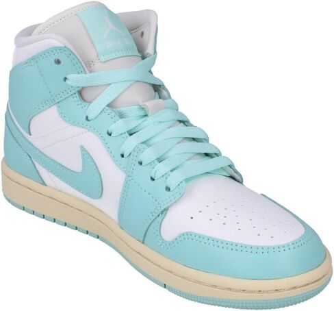 Jordan Women's 1 Mid Sail/Diffused Blue-Blue Grey (BQ6472 140) - 8 in Saudi Arabia