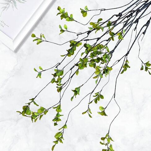 4pcs فروع ficus الاصطناعية فو ، ينبع الأوكالبتوس ، 47.2 بوصة من الخضرة المزيفة ينبع النباتات الاصطناعية لزخارف حشو المزهرية ، وفروع أوراق وهمية ديكور القطع المركزية (4pcs) in Kuwait