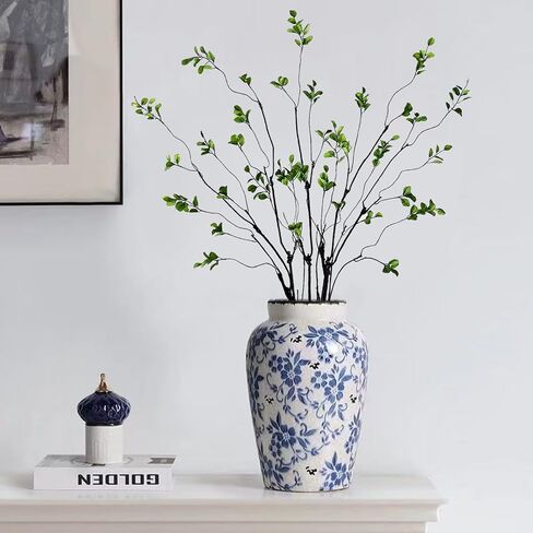 4pcs فروع ficus الاصطناعية فو ، ينبع الأوكالبتوس ، 47.2 بوصة من الخضرة المزيفة ينبع النباتات الاصطناعية لزخارف حشو المزهرية ، وفروع أوراق وهمية ديكور القطع المركزية (4pcs) in Kuwait