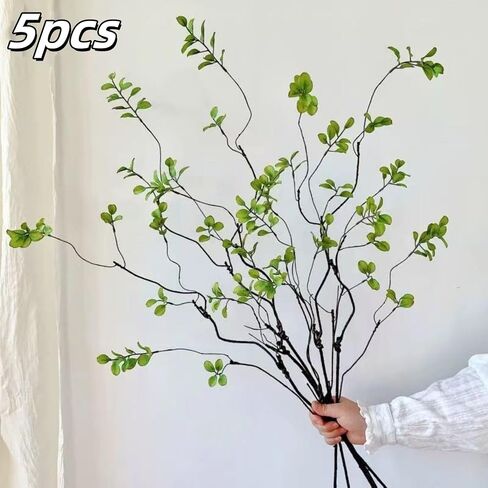 4pcs فروع ficus الاصطناعية فو ، ينبع الأوكالبتوس ، 47.2 بوصة من الخضرة المزيفة ينبع النباتات الاصطناعية لزخارف حشو المزهرية ، وفروع أوراق وهمية ديكور القطع المركزية (4pcs) in Kuwait