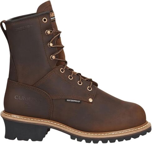 Carolina Elm 8 "Internal Metguard معزول مقاوم للماء أحذية عمل للأصابع الفولاذية للرجال - 600 جرام ، مع خارجي مقاوم للزيت والانزلاق ، مصنفة EH in Saudi Arabia