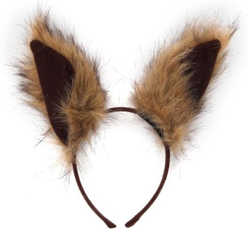 elope Deluxe Squirrel Ears Headband Costume Accessory for Adults and Kids Standard - Brown in Saudi Arabia