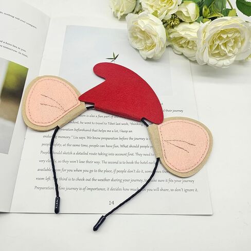 Red Hat Mouse Ears Headband Halloween Mice Headwear Accessories for Women in Saudi Arabia
