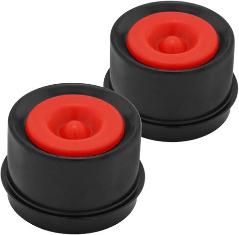 Dust Cap 2" (1.98 in) - Trailer Axle Wheel Hub and Bearing Hub with Rubber Plug, Replacement for Boat Trailer, 3500 Lbs Capacity - 2 Pack in Saudi Arabia